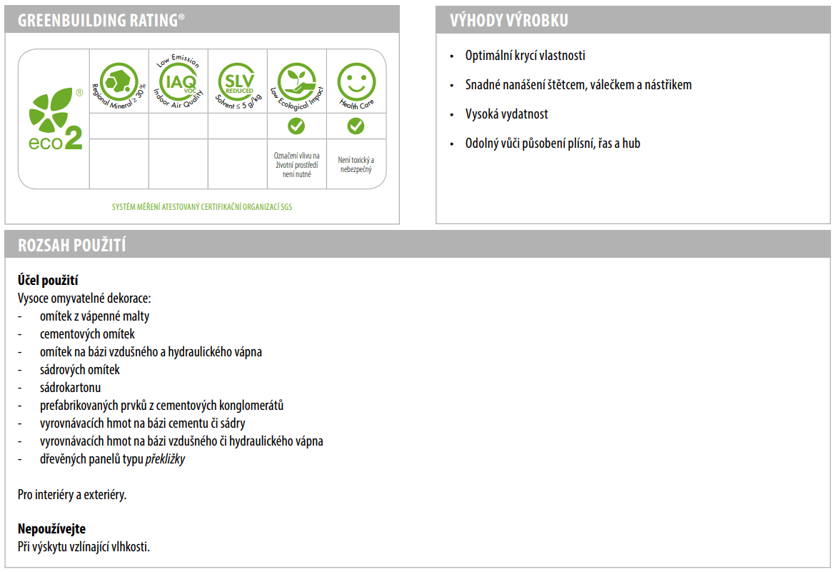 Technical sheet preview